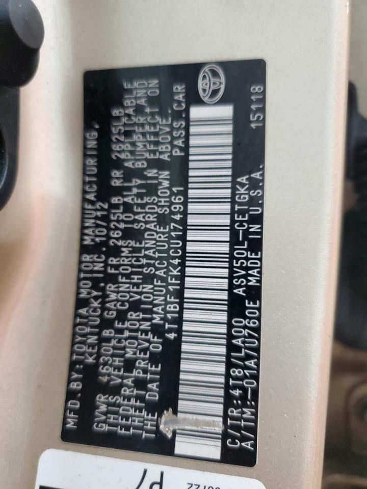 Toyota Camry Base Image 10